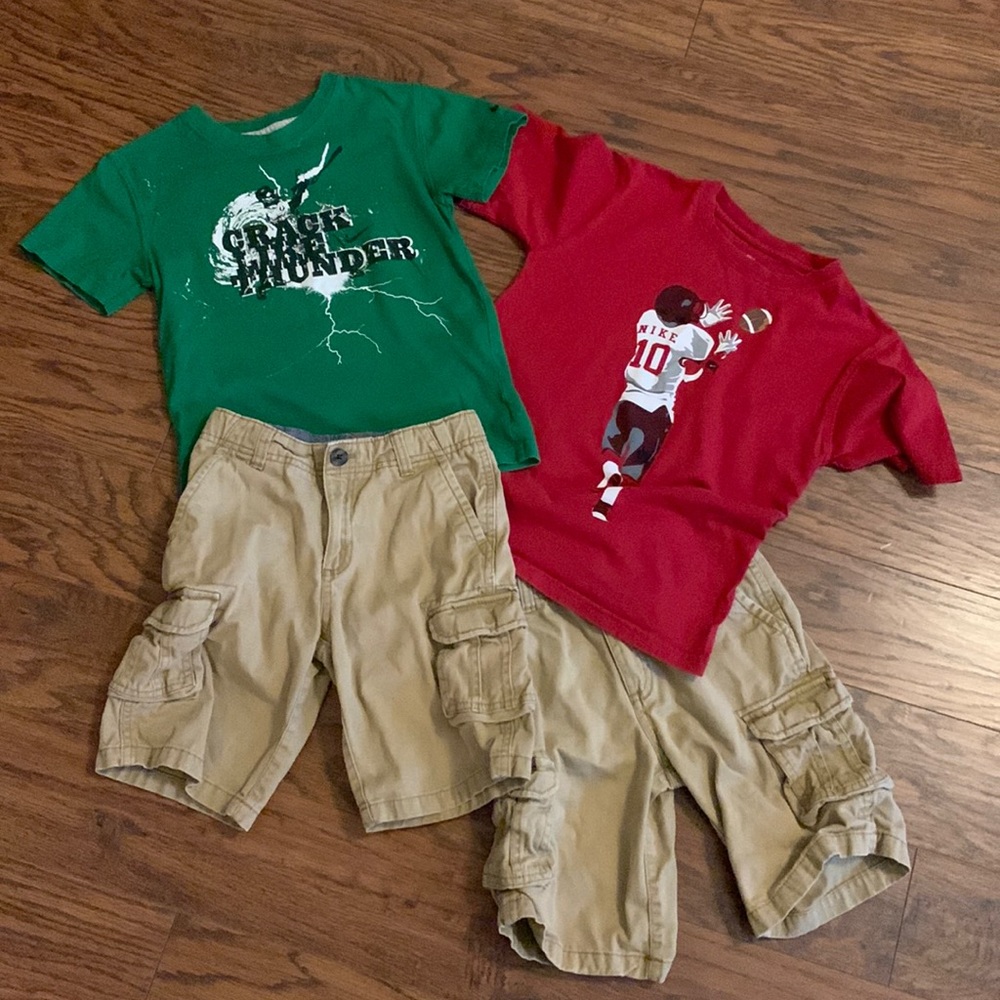 Nike and Cat & Jack shorts and t-shirt bundle